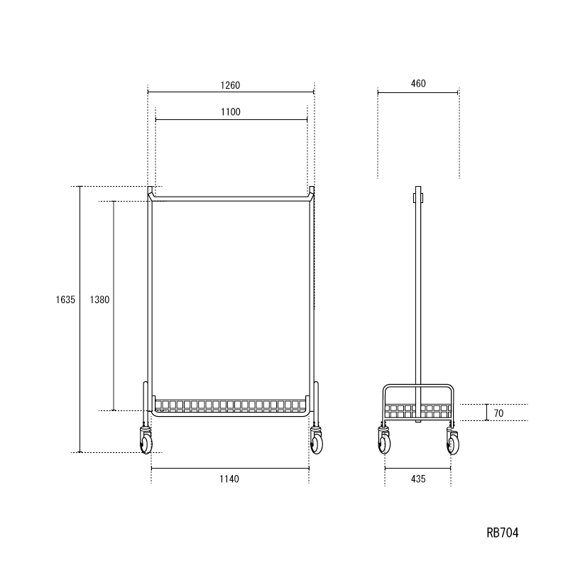 GARMENT RACK&Basket Shelf