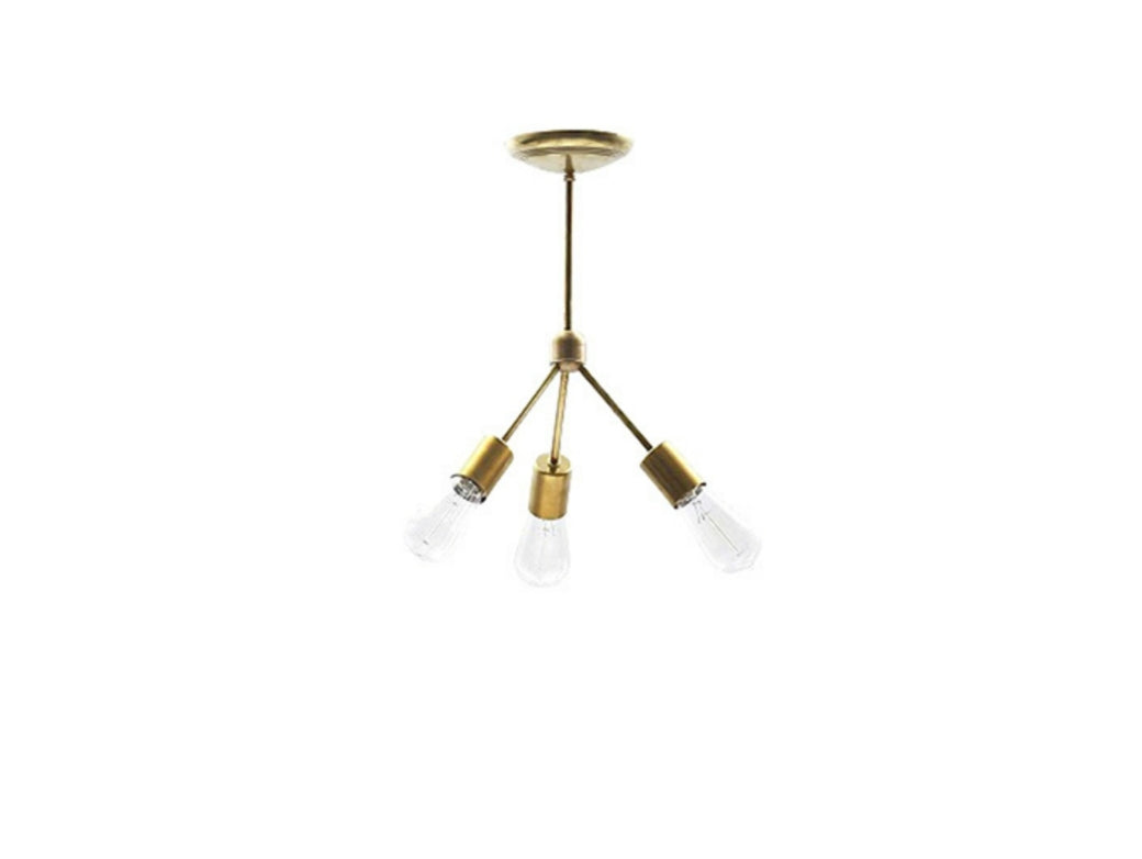 ACME Furniture(アクメファニチャー)ソリッド ブラス ランプ 3アーム 45°