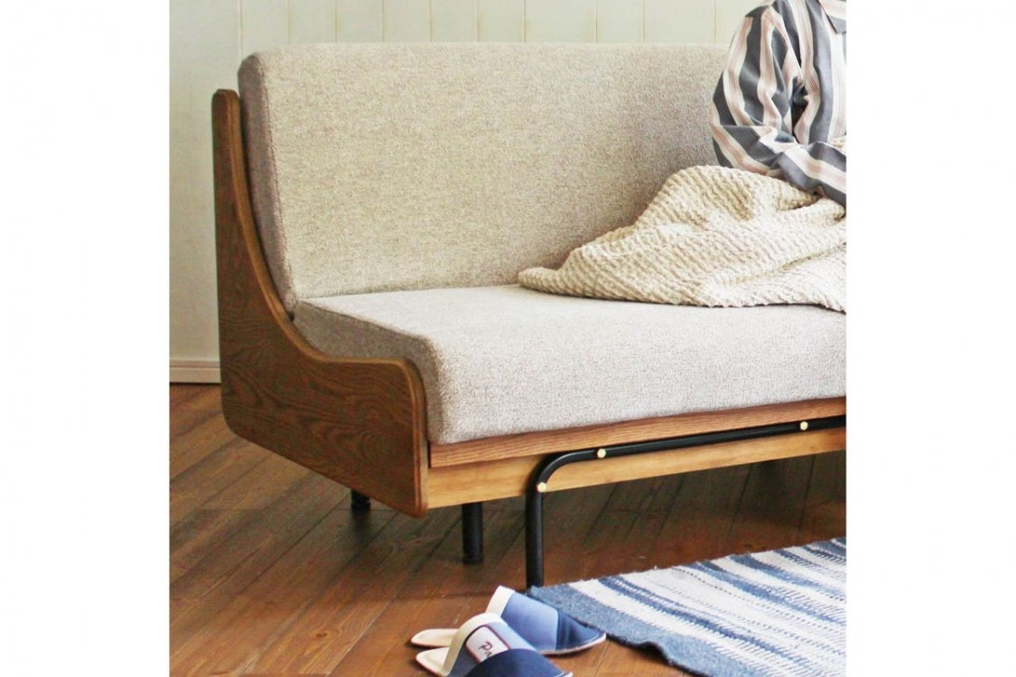 JOURNAL STANDARD FURNITURE(ジャーナルスタンダードファニチャー ) ハビタ ソファー ベッド W2000 / ベージュ