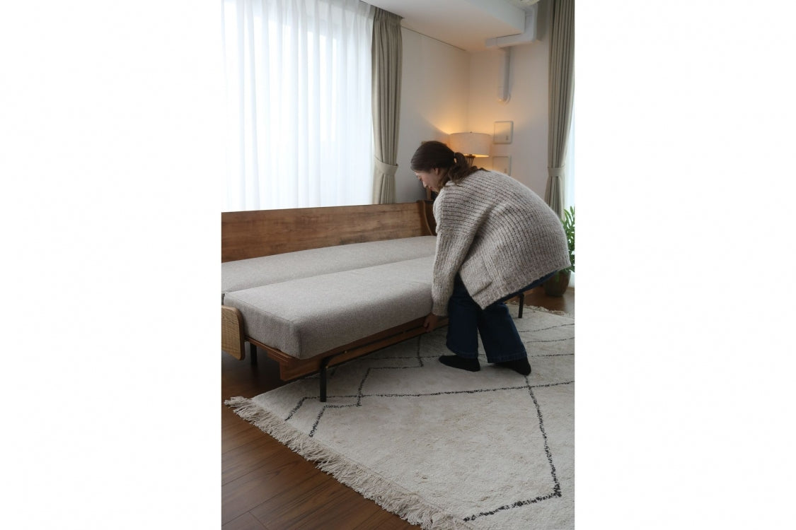 JOURNAL STANDARD FURNITURE(ジャーナルスタンダードファニチャー ) ハビタ ソファー ベッド W2000 / ベージュ