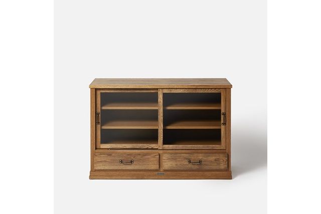 JOURNAL STANDARD FURNITURE(ジャーナルスタンダードファニチャー )エルバーソン ガラス キャビネット(Lサイズ、引出し付)