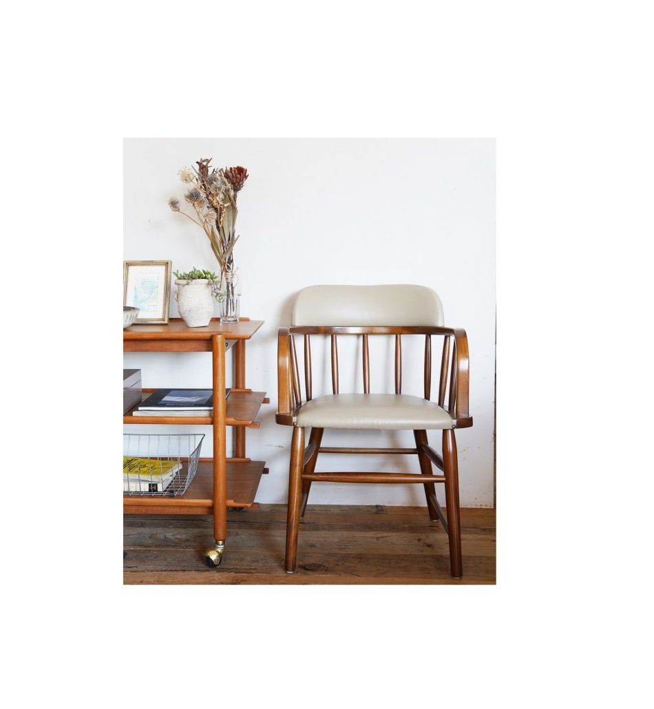 ACME Furniture(アクメファニチャー) オークス アーム チェア ベージュ(PVC)