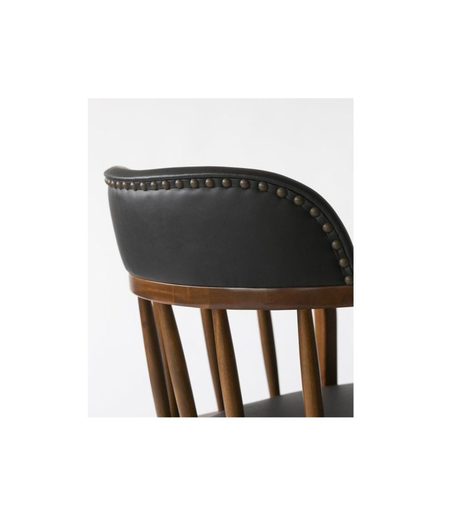 ACME Furniture(アクメファニチャー) オークス アーム チェア ブラック(PVC)