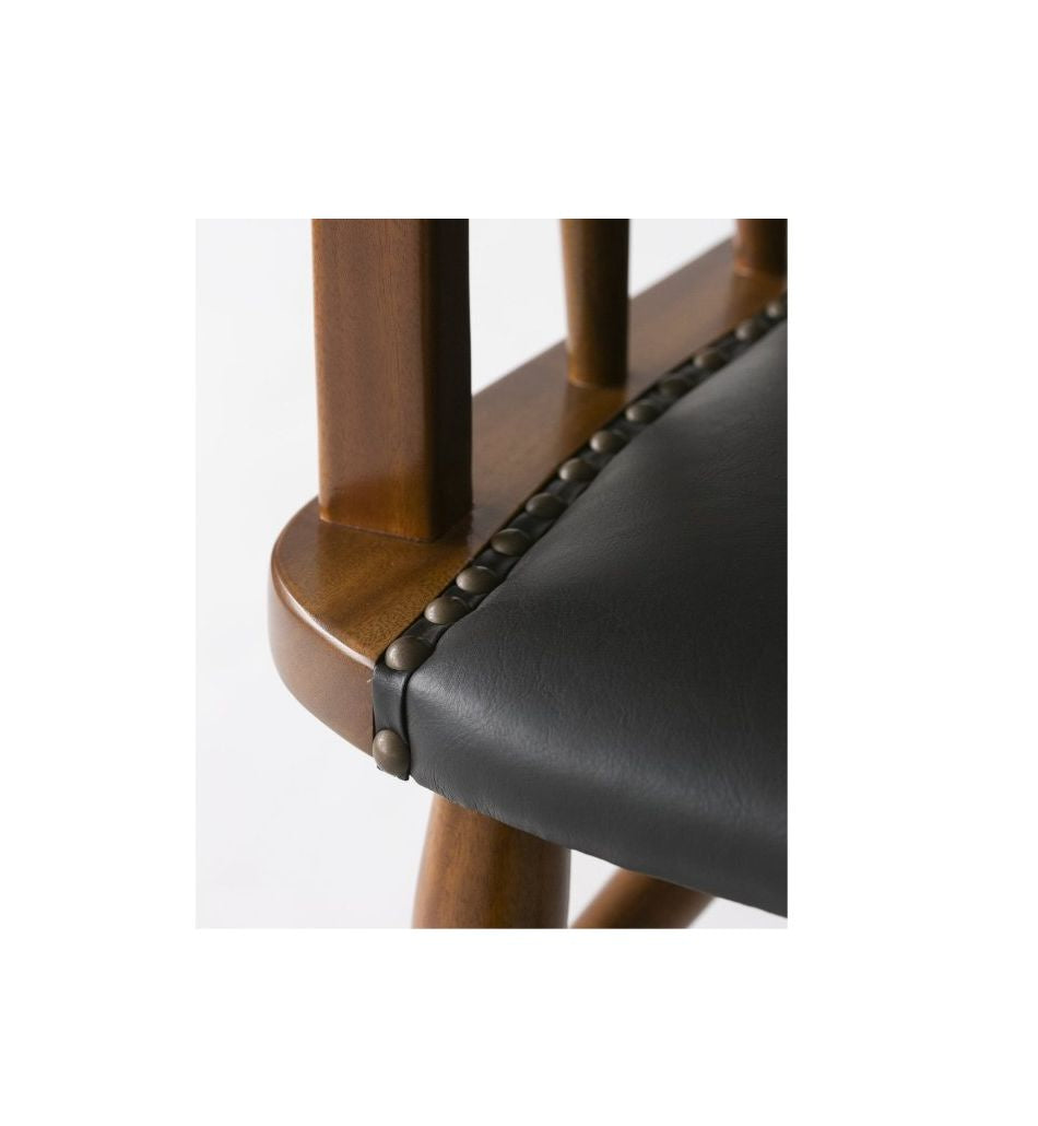 ACME Furniture(アクメファニチャー) オークス アーム チェア ブラック(PVC)