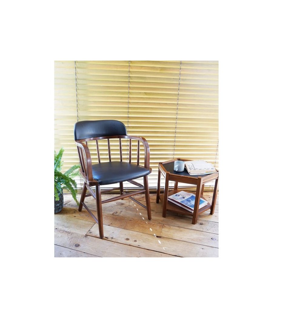 ACME Furniture(アクメファニチャー) オークス アーム チェア ブラック(PVC)