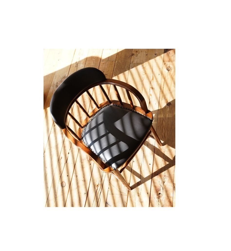 ACME Furniture(アクメファニチャー) オークス アーム チェア ブラック(PVC)