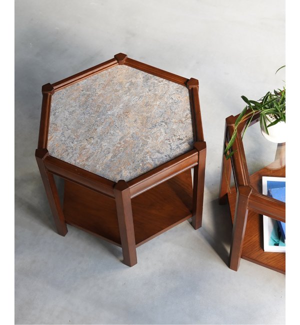 ACME Furniture(アクメファニチャー)ブルックス ヘキサゴン テーブル グレー