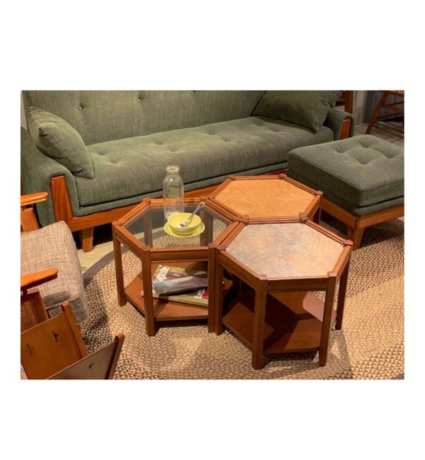 ACME Furniture(アクメファニチャー)ブルックス ヘキサゴン テーブル グレー