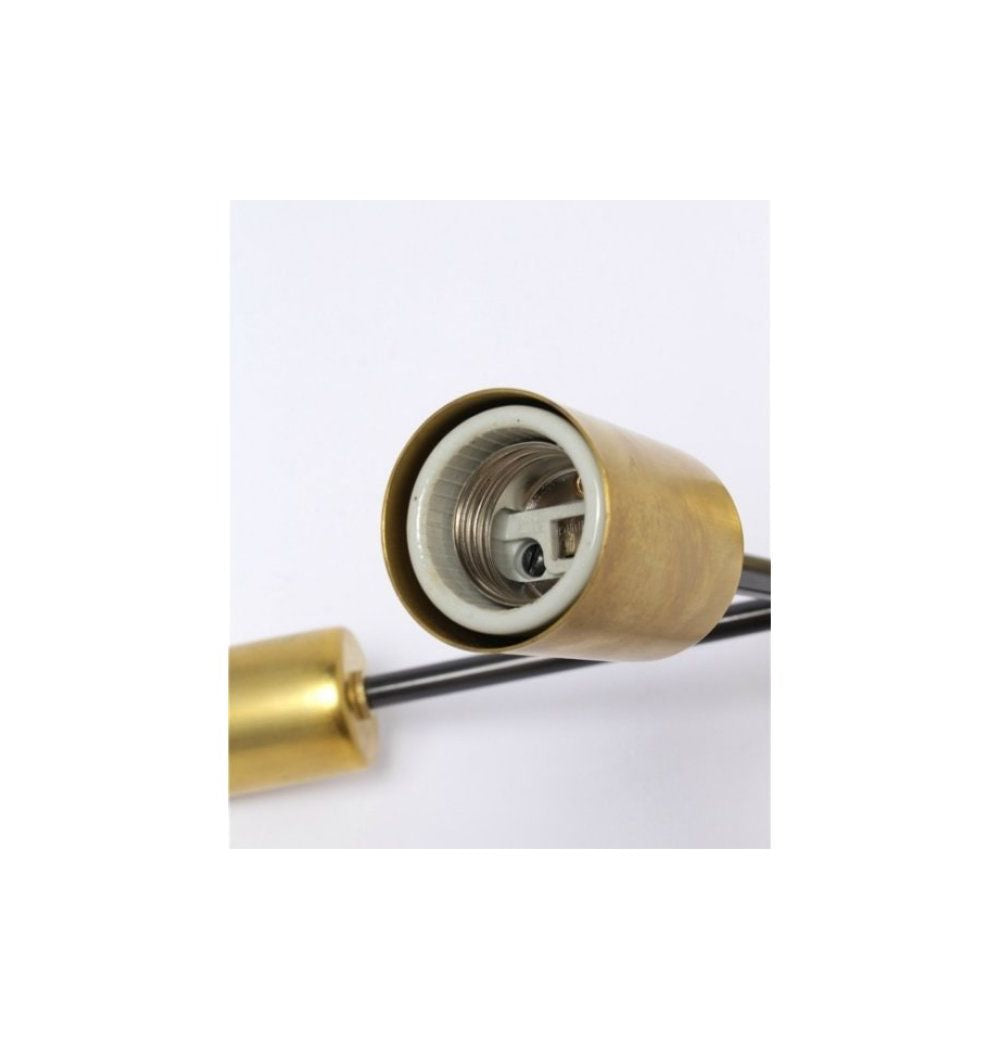 ACME Furniture(アクメファニチャー)ソリッド ブラス ランプ 3アーム 45° / ブラックパイプ