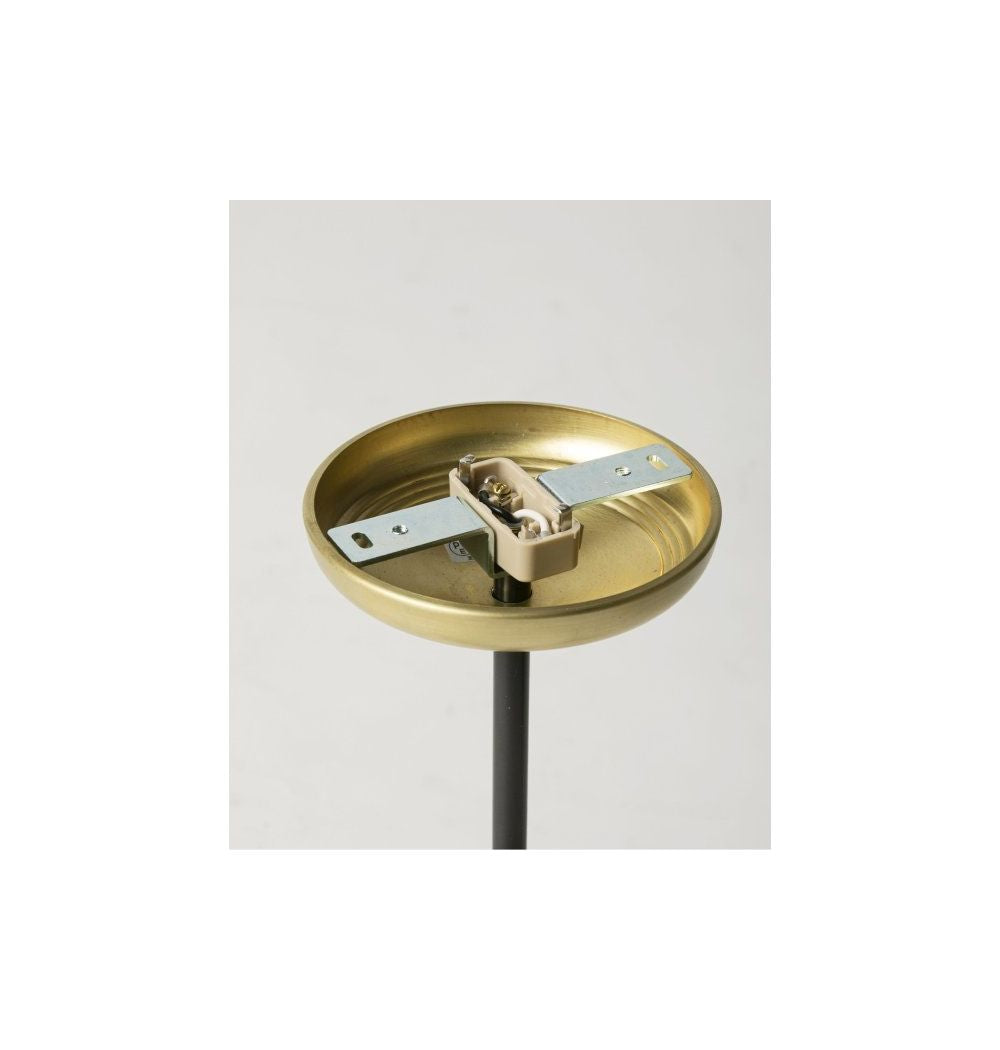 ACME Furniture(アクメファニチャー)ソリッド ブラス ランプ 5アーム ブラックパイプ