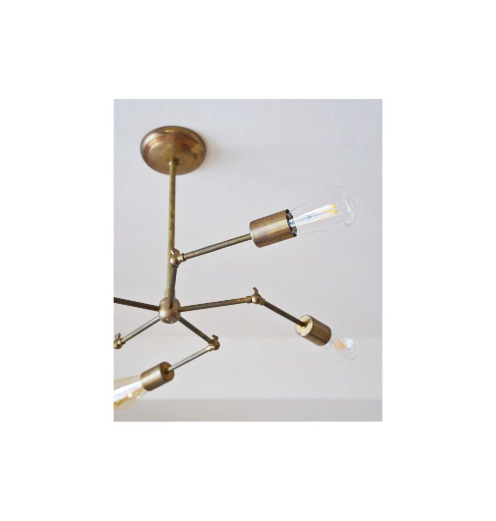 ACME Furniture(アクメファニチャー)ソリッド ブラス ランプ 5アーム