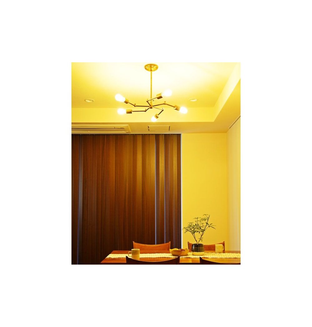 ACME Furniture(アクメファニチャー)ソリッド ブラス ランプ 5アーム