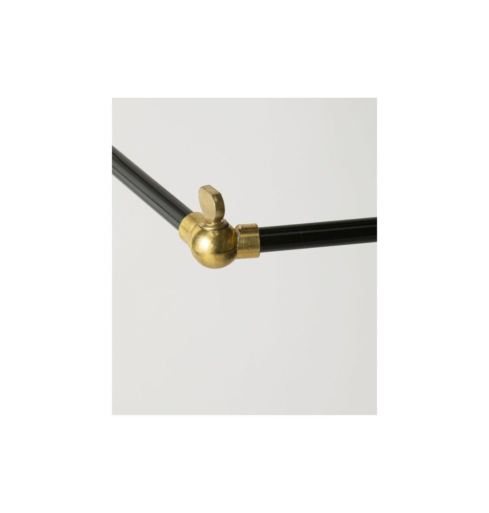 ACME Furniture(アクメファニチャー)ソリッド ブラス ランプ 5アーム ブラックパイプ