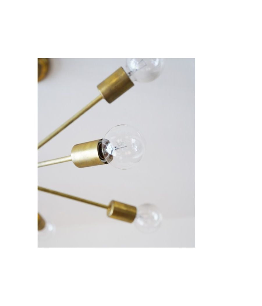 ACME Furniture(アクメファニチャー)ソリッド ブラス ランプ 9アーム