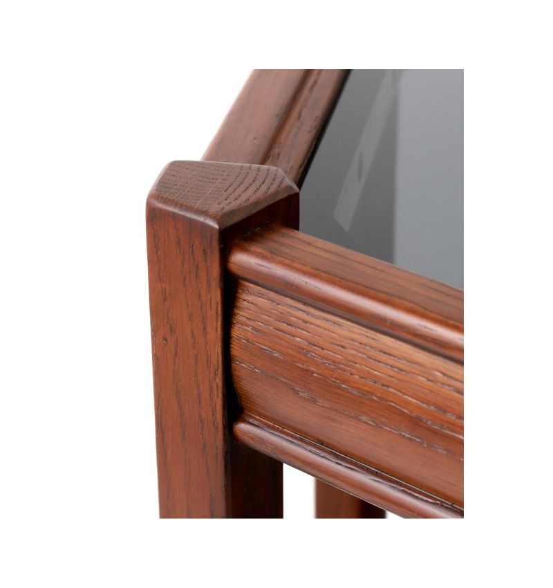 ACME Furniture(アクメファニチャー)ブルックス ヘキサゴン テーブル ブラックガラス