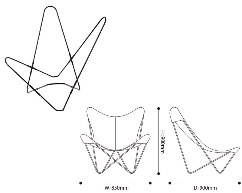 Cuero | BKF BUTTERFLY CHAIR CANVAS(ビーケーエフ バタフライチェア キャンバス)