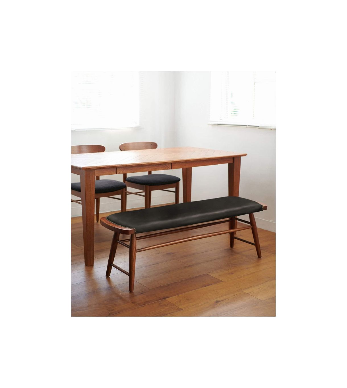 ACME Furniture(アクメファニチャー) オークスベンチ ブラック PVC