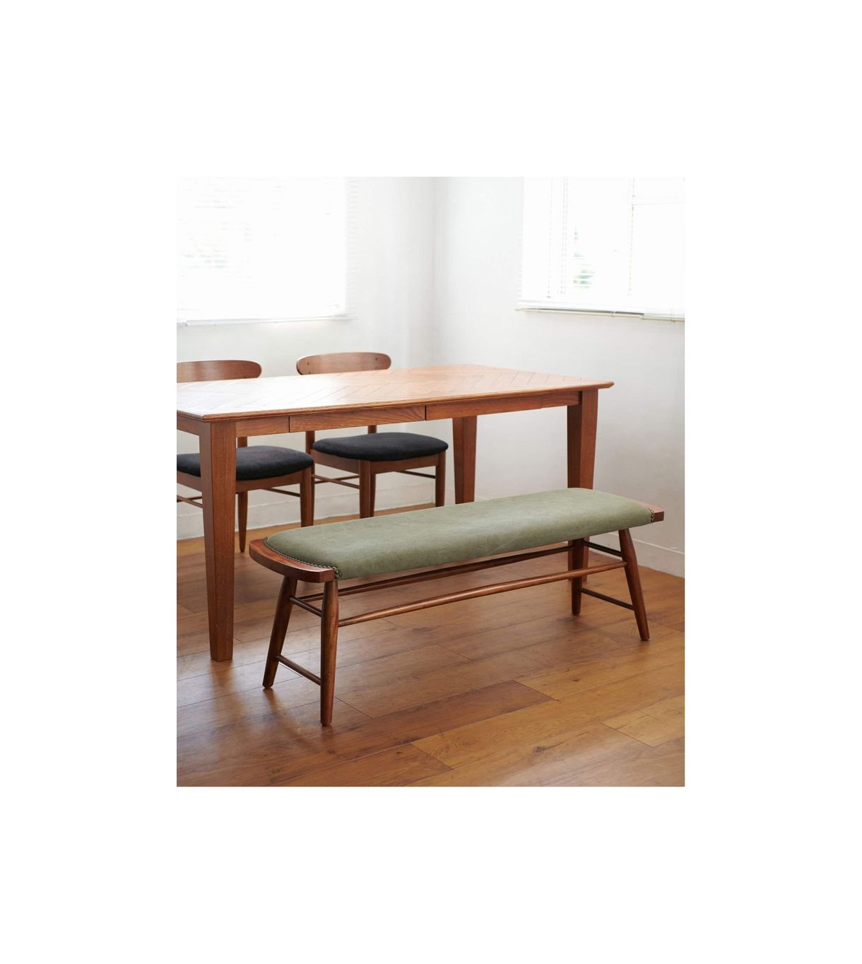 ACME Furniture(アクメファニチャー) オークスベンチ カーキ ファブリック