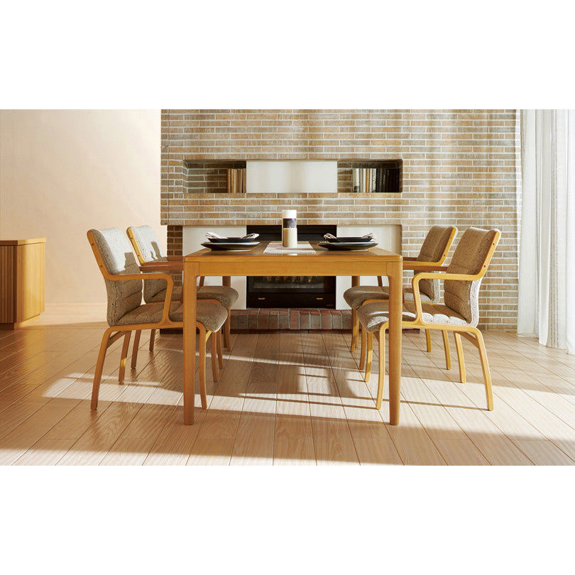 天童木工 テーブル 甲板 : ナラ板目(CH色) 脚 : ナラ(CH色) (T-2721NA-CH)