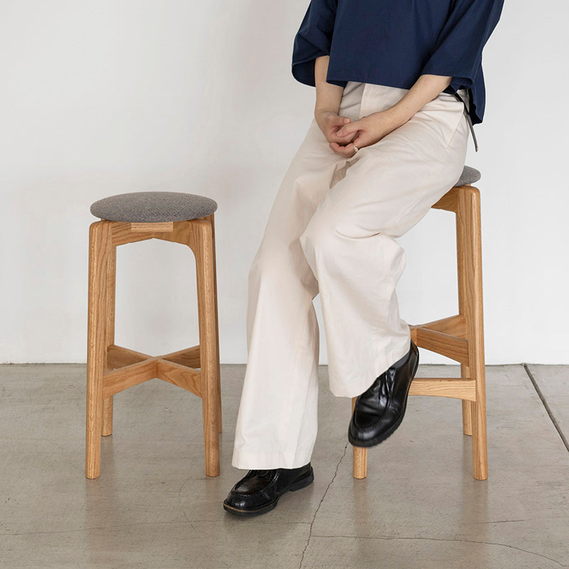 MARUNI60 ハイスツール58(オーク)布座