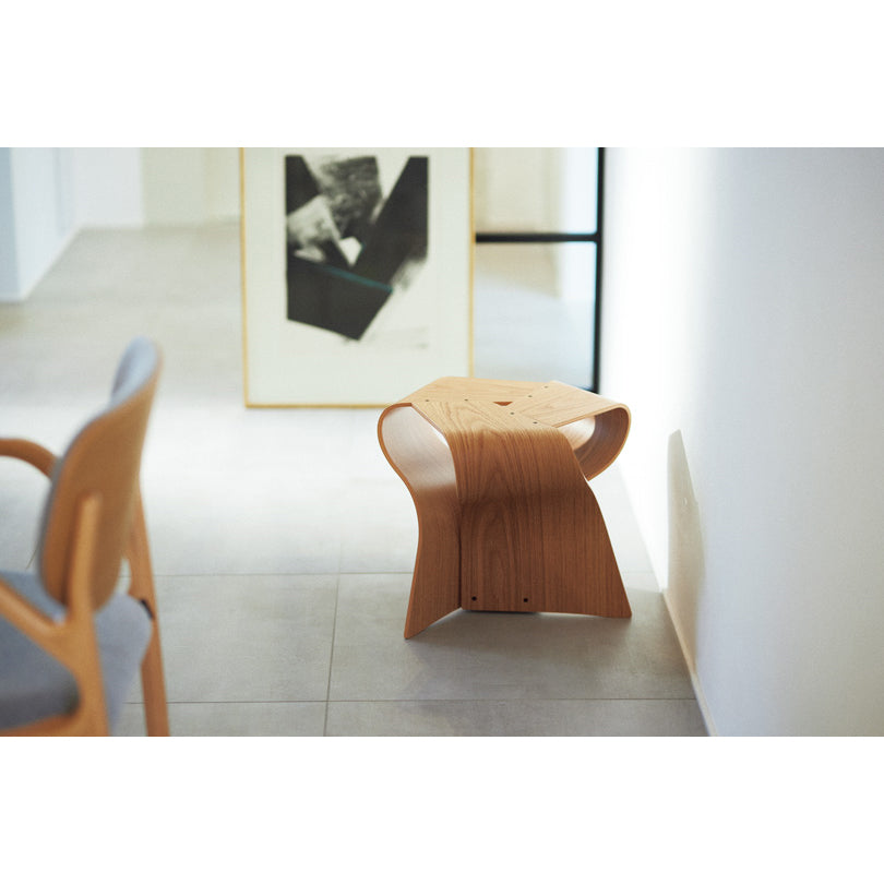 天童木工 マッシュルームスツール 本体 : ナラ板目(AG色)(S-7297NA-AG)