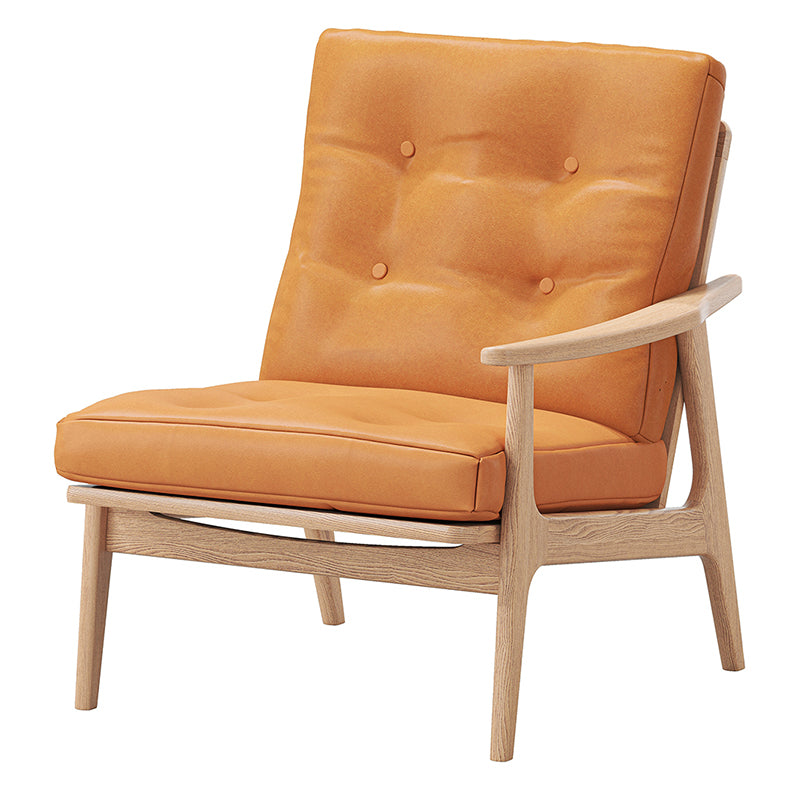 マルニ60 フレームチェア ワイドハイバック1シーター・左肘(オーク/ハイバック/ワイド幅)