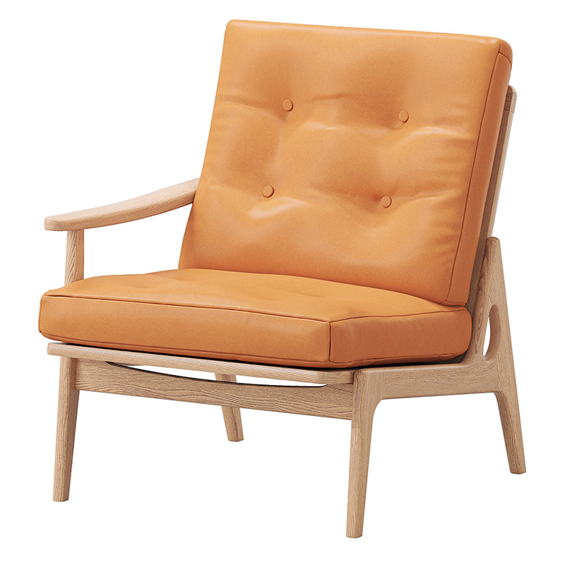 マルニ60 フレームチェア ワイドハイバック1シーター・右肘(オーク/ハイバック/ワイド幅)