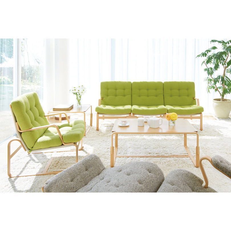 天童木工 サイドテーブル 甲板 : イタヤ杢目(ナチュラル) 脚 : ホワイトビーチ(ナチュラル) (M-0255IT-NT)