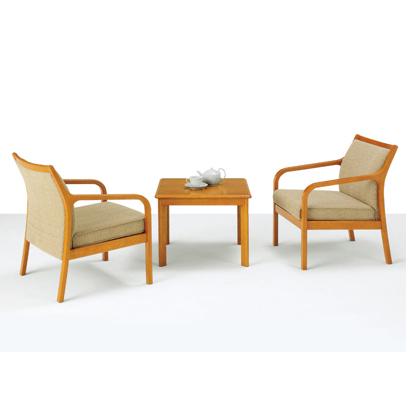 天童木工 サイドテーブル 甲板 : ナラ板目(CH色) 脚 : ナラ(CH色) (T-2462NA-CH)