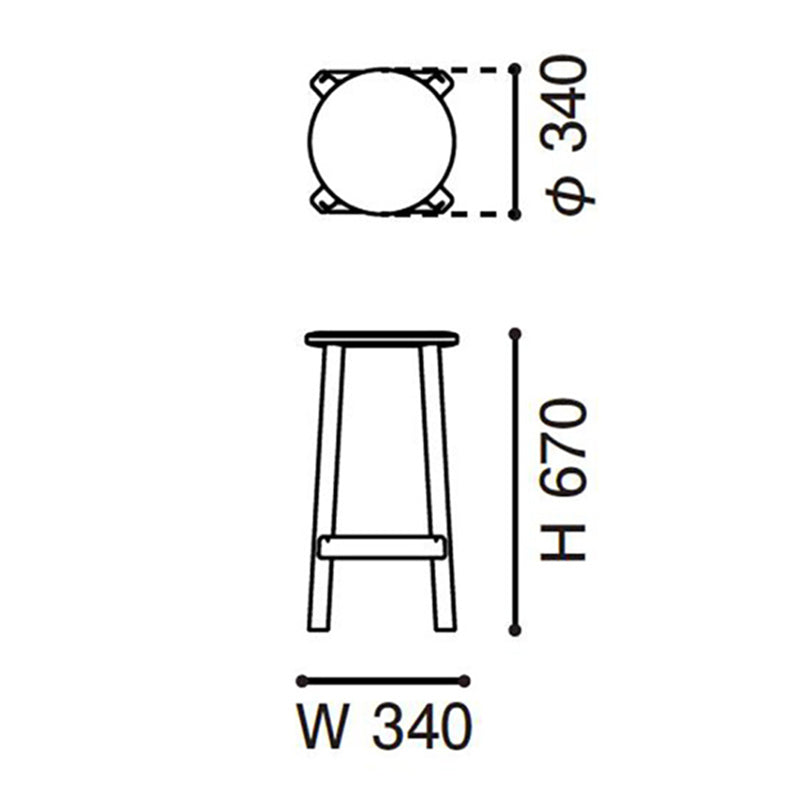 カリモクニュースタンダード アーカイブ バースツールLOW
