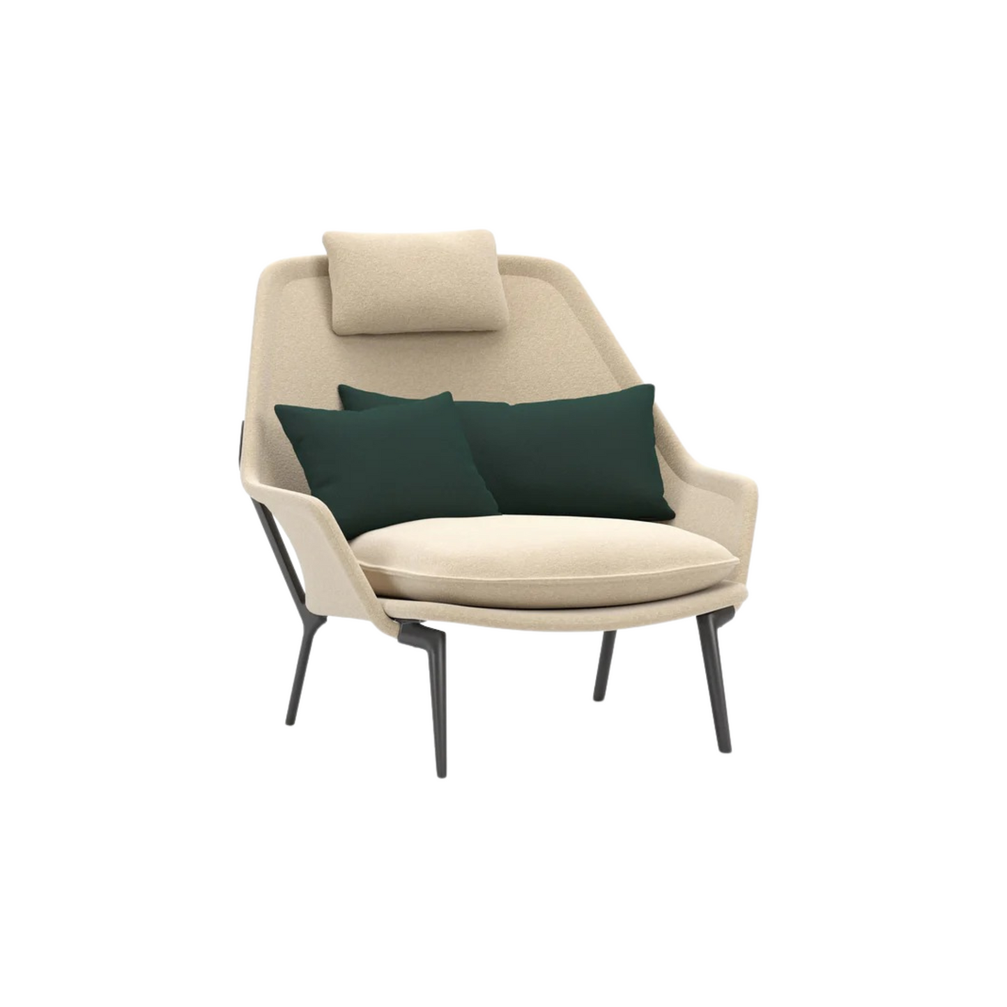 Vitra(ヴィトラ) スローチェア単体 (ファブリック) バックレストクッション2個付き