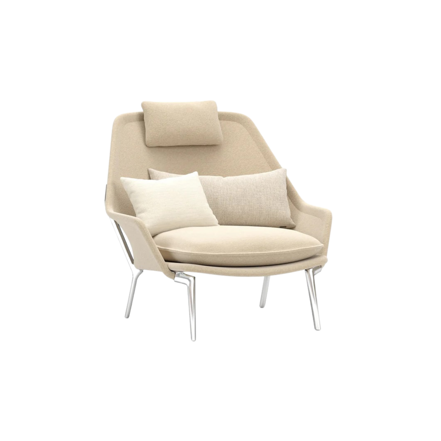 Vitra(ヴィトラ) スローチェア単体 (ファブリック) バックレストクッション2個付き