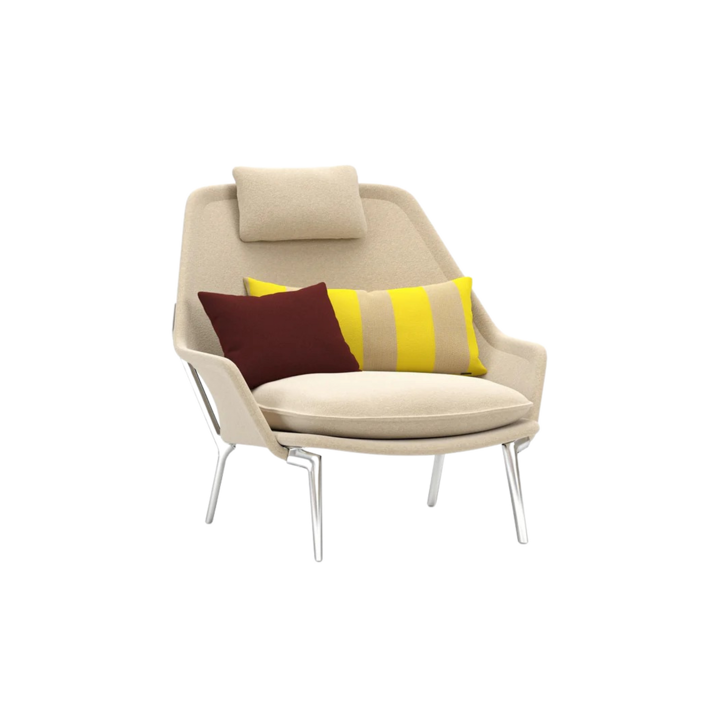 Vitra(ヴィトラ) スローチェア単体 (ファブリック) バックレストクッション2個付き