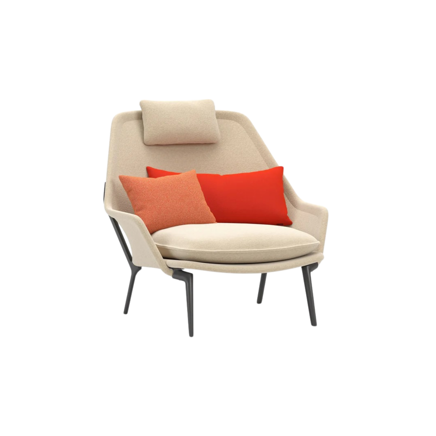 Vitra(ヴィトラ) スローチェア単体 (ファブリック) バックレストクッション2個付き