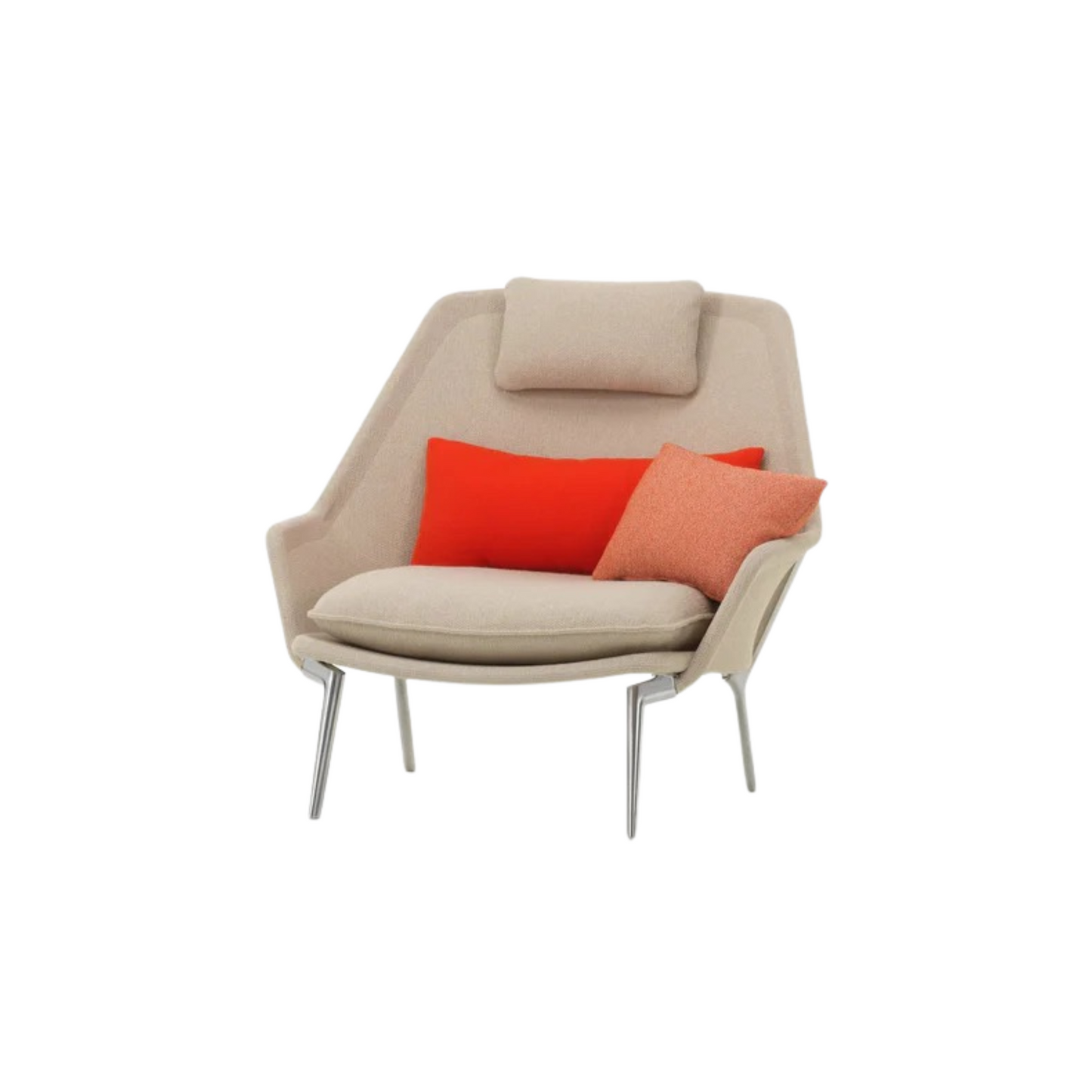 Vitra(ヴィトラ) スローチェア単体 (ファブリック) バックレストクッション2個付き