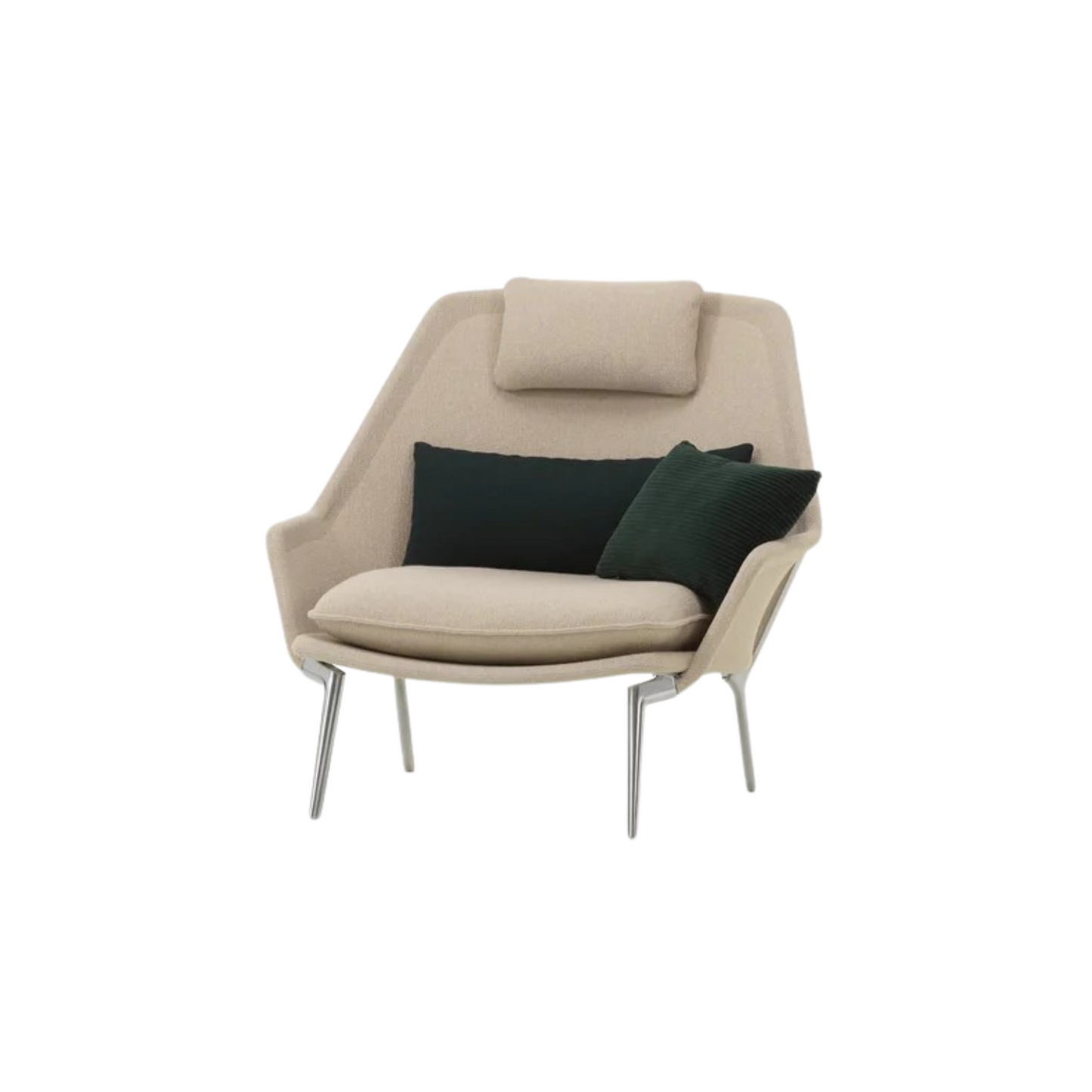 Vitra(ヴィトラ) スローチェア単体 (ファブリック) バックレストクッション2個付き