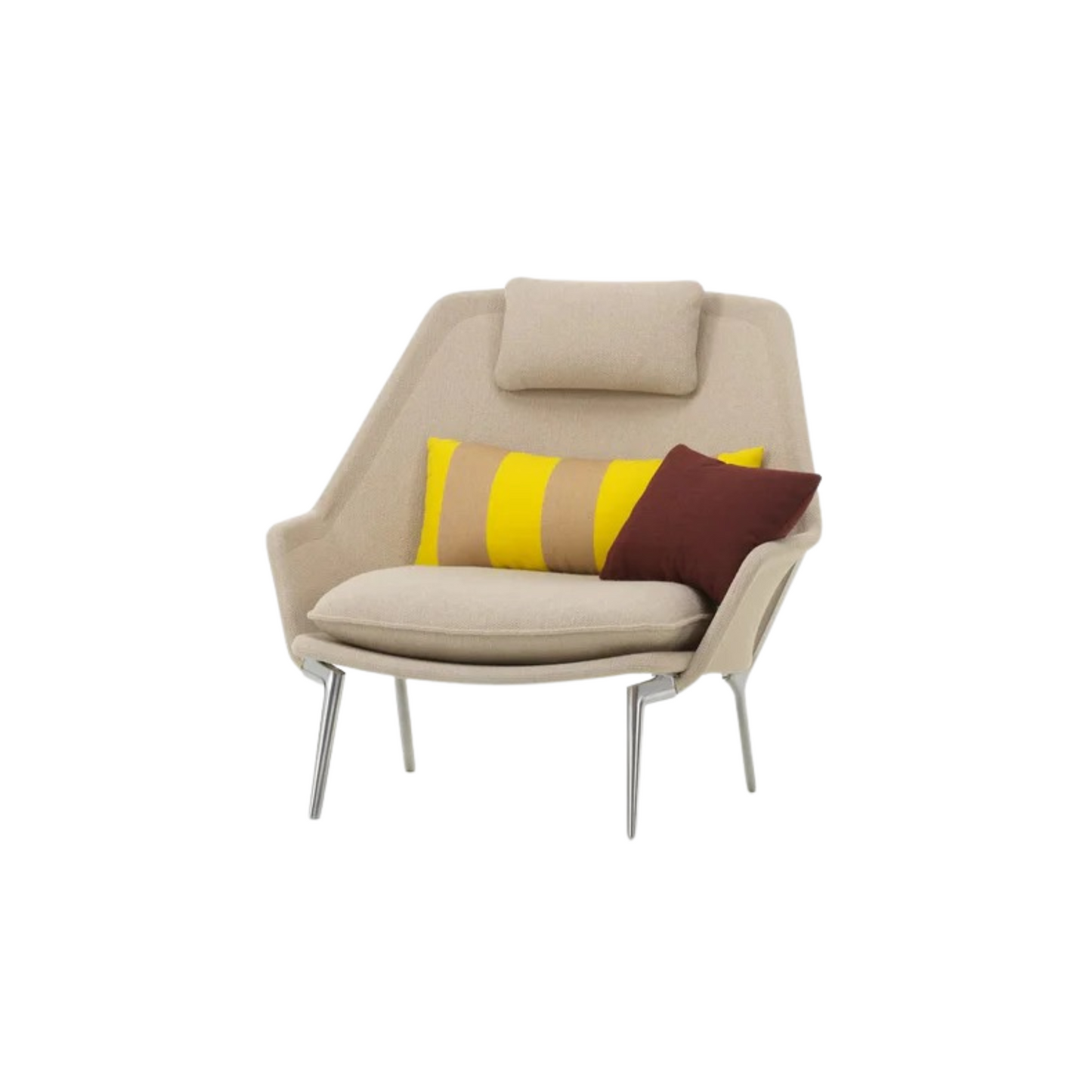Vitra(ヴィトラ) スローチェア単体 (ファブリック) バックレストクッション2個付き