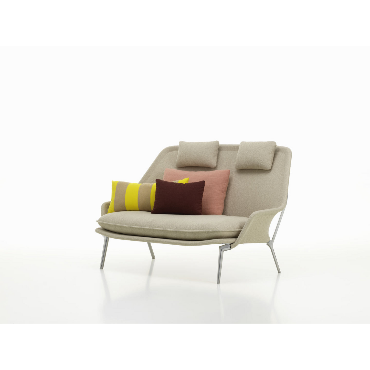 Vitra(ヴィトラ) スローソファ(ファブリック) バックレストクッション3個付き