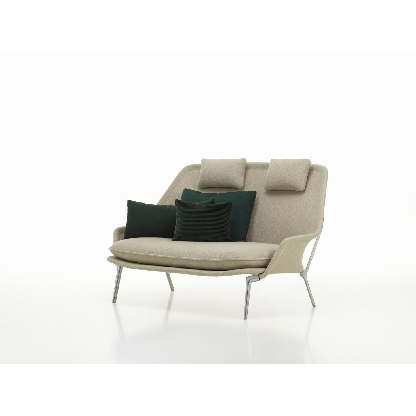 Vitra(ヴィトラ) スローソファ(ファブリック) バックレストクッション3個付き