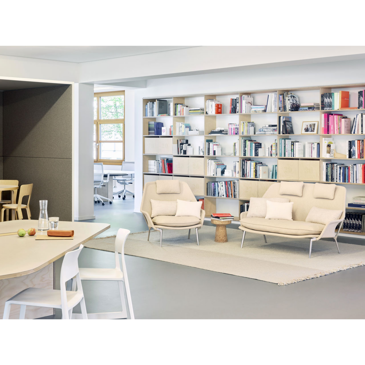 Vitra(ヴィトラ) スローソファ(ファブリック) バックレストクッション3個付き