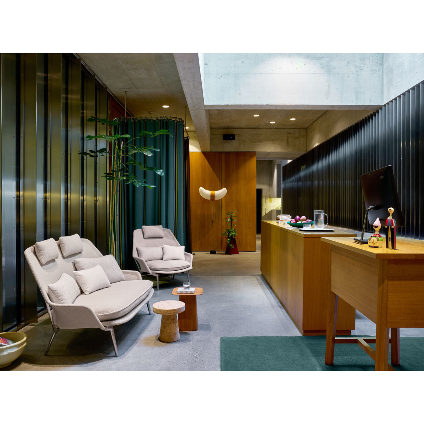 Vitra(ヴィトラ) スローチェア単体 (ファブリック) バックレストクッション2個付き