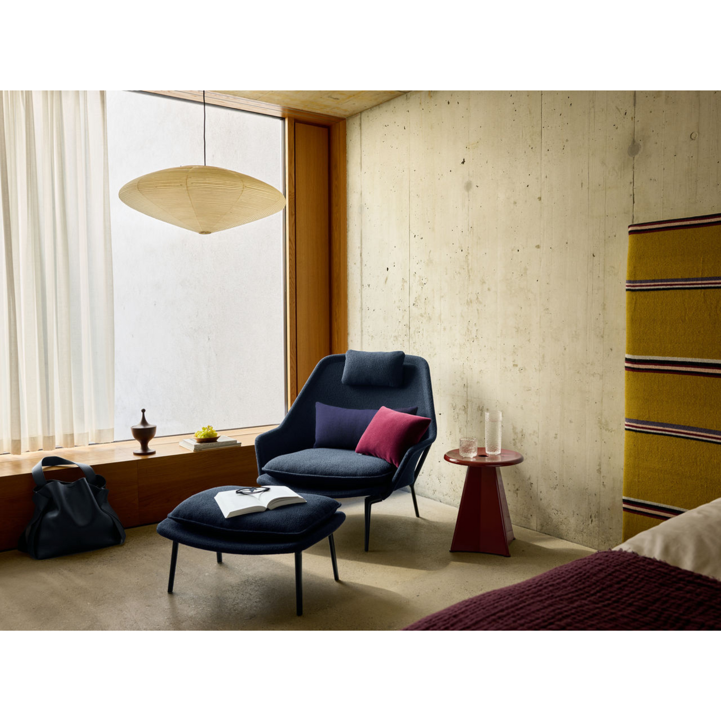 Vitra(ヴィトラ) スローチェア単体 (ファブリック) バックレストクッション2個付き