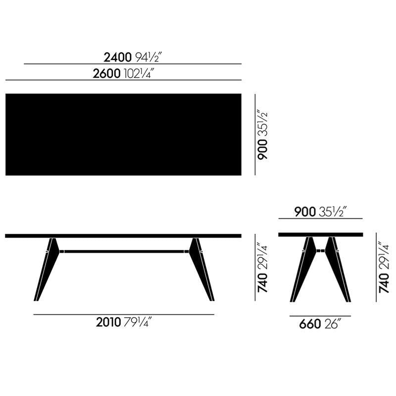 Vitra(ヴィトラ) EM Table HPL(EM ターブル ハイプレッシャーラミネート)