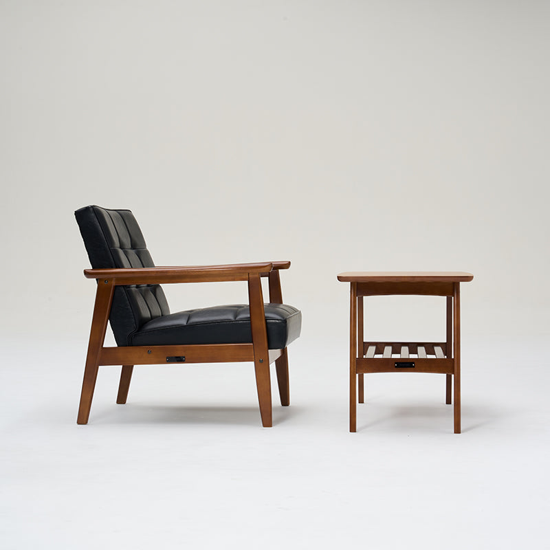 【新仕様】カリモク60 サイドテーブル(メラミン化粧板/ウォールナット色塗装)