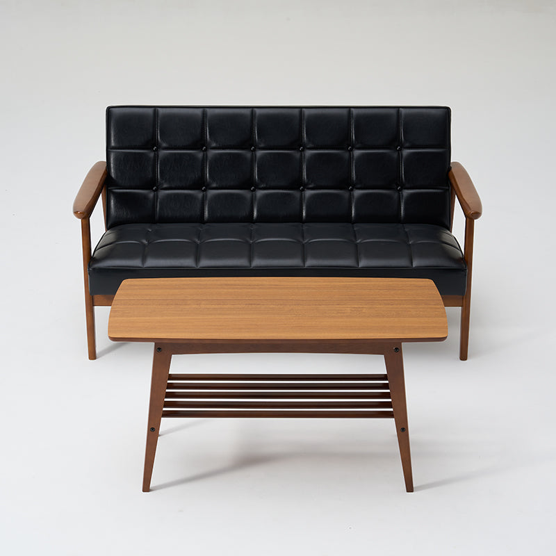 【新仕様】カリモク60 リビングテーブル小(メラミン化粧板/ウォールナット色塗装)