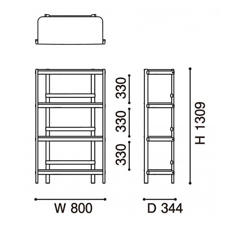 カリモクニュースタンダード アーカイブシェルフ80