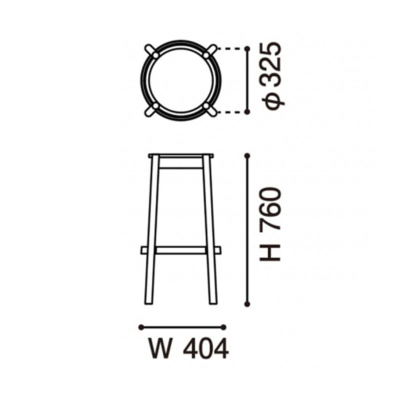 カリモクニュースタンダード キャストールバースツール HIGH
