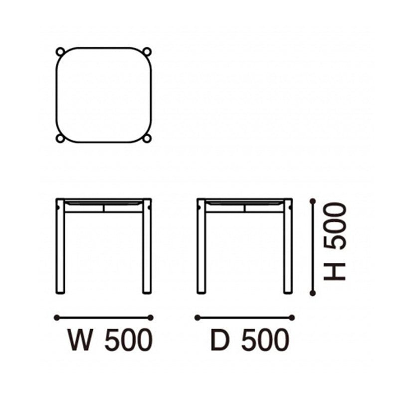 カリモクニュースタンダード キャストール ローテーブル50
