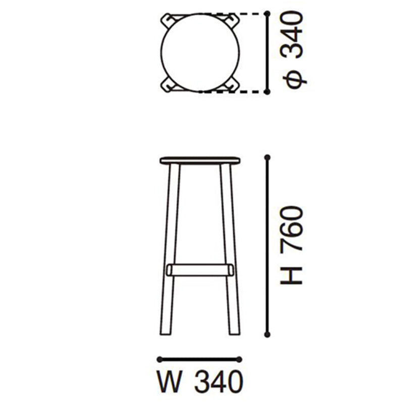 カリモクニュースタンダード アーカイブ バースツールHIGH
