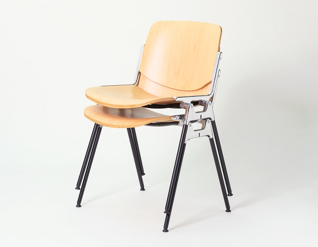 DSC106S サイドチェア ビーチウッド ジャンカルロ・ピレッティ 1965年 | ANONIMA CASTELLI